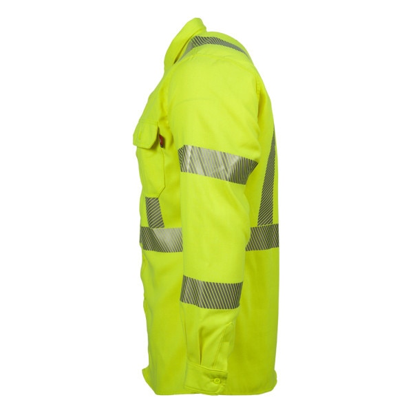 LAPCO FR Modern Hi-Vis Uniform Shirt in Hi-Vis Yellow